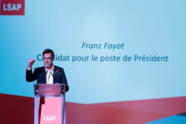 Franz Fayot a obtenu 88% des suffrages. (Photo: Matic Zorman)