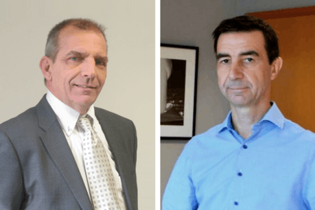 Roland Streber, CEO de ProNewTech, et Pascal Robert, CEO de Microtis (Crédit photo : Microtis)