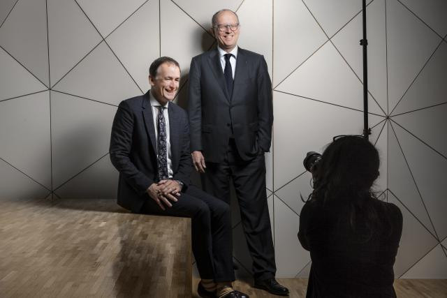 Pit Hentgen et François Pauly sous le feu des projecteurs. (Photo: Maison Moderne)