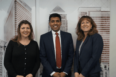 Autumn Le Lievre, Shyam Sanker et Carine El Nouchi. (Photo: HSBC Luxembourg)