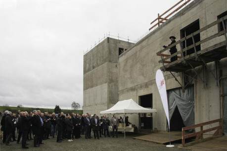 IEE a fêté la fin de la première phase des travaux sur le site de Bissen, lundi. (Photo: IEE)