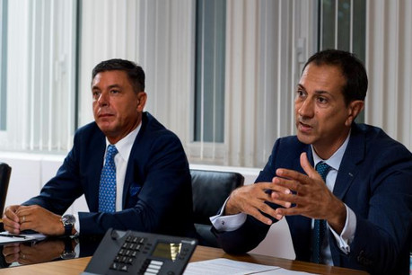 Jean-Pierre Murgia (head of real estate & facility services) et Christophe Velle (CEO), Intesa Sanpaolo Holding International. (Photo: Nader Ghavami)