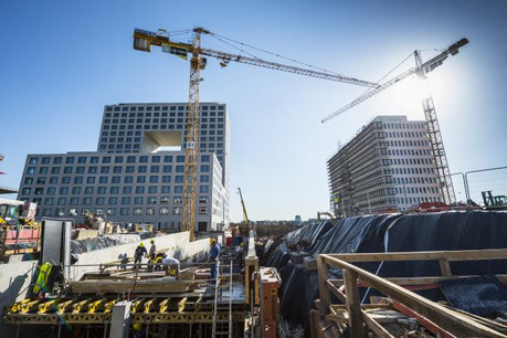 Le quartier de la Cloche d’Or est en plein développement. (Photo: Anthony Dehez / archives)