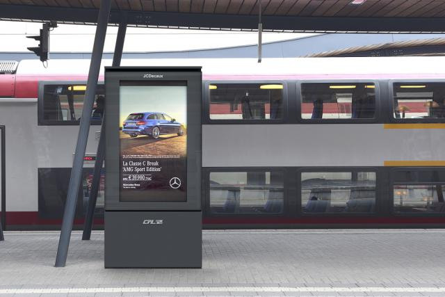 Les panneaux digitaux avaient déjà fait leur apparition en gare de Luxembourg-ville. (Photo: JCDecaux)