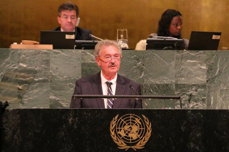 À la tribune de l’ONU, Jean Asselborn a insisté sur l’importance du multilatéralisme «qui constitue le fondement des Nations Unies». (Photo: SIP)