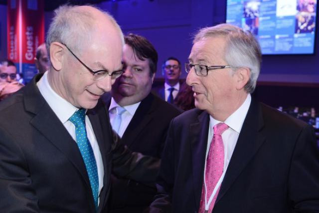 Herman Van Rompuy a négocié pour proposer un nom aux chefs d'État: c'est celui de Jean-Claude Juncker qui est sorti. (Photo: PPE)