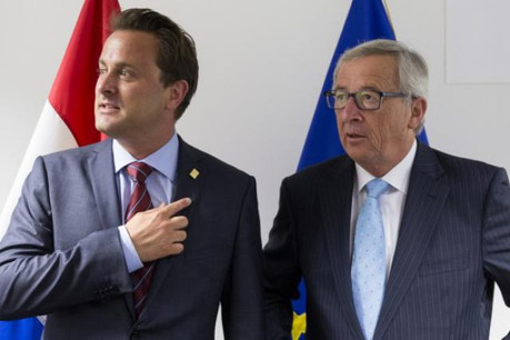 Xavier Bettel et Jean-Claude Juncker se sont rencontrés en marge du Conseil européen. (Photo: SIP / Thierry Monasse)