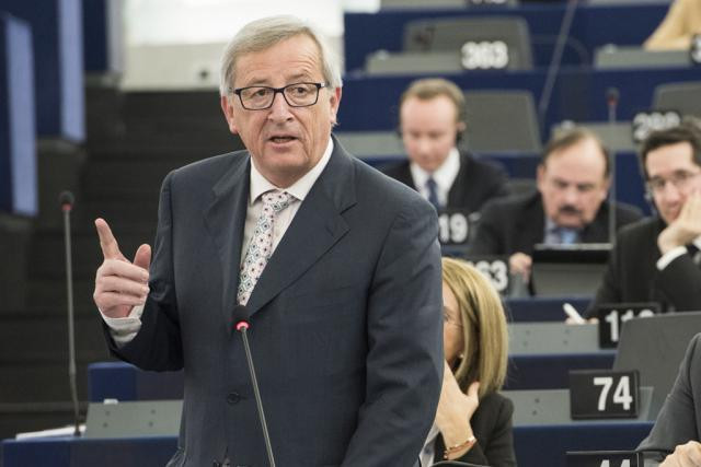 Pour son premier discours sur l'état de l'Union, Jean-Claude Juncker n'a «pas fait un poème à la gloire de l'UE», mais a évoqué «les réalités auxquelles nous sommes confrontés». (Photo: Parlement européen)