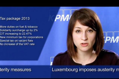 La deuxième vidéo « tax views » est en ligne. (photo : kpmg.lu/tv )