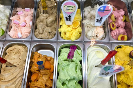 Des couleurs et des saveurs originales pour ce nouveau glacier. (Photo: France Clarinval)