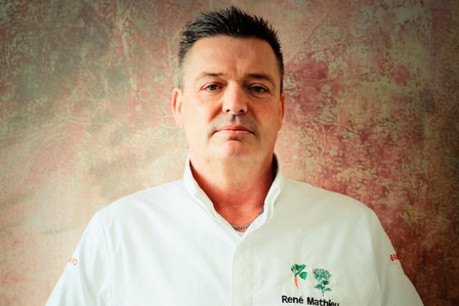 René Mathieu, le chef du restaurant La Distillerie, est un véritable amoureux des légumes et du végétal. (Photo: Horeca Media)