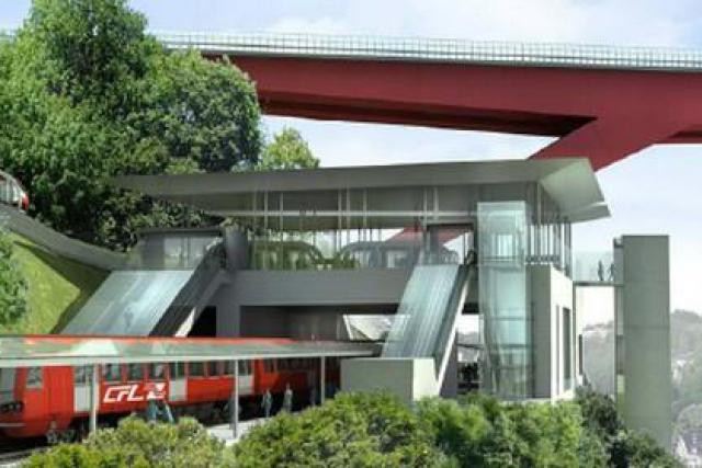 La gare Pont Rouge serait un pôle d’échanges-clé (Visuel: ministère du Développement durable)