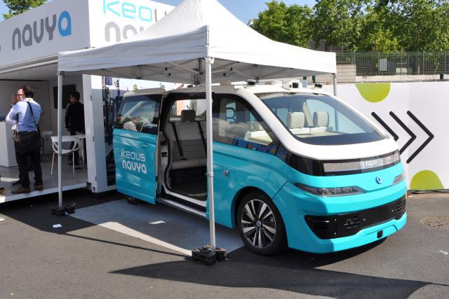 Le taxi autonome développé par la start-up française Navya est actuellement en phase de test et pourrait rouler en conditions réelles à partir de 2019. (Photo: DR)