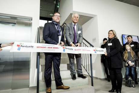 «L’histoire de la Poudrerie, c’est l’histoire de gens qui ont su entreprendre», a rappelé Charles-Louis Ackermann (centre). (Photo: Gaël Lesure)