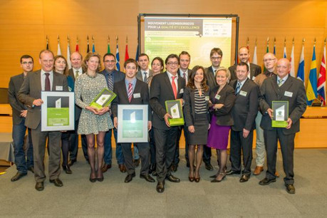 Les lauréats de cette 12e édition du Prix de la qualité et de l'excellence. (Photo: Charles Caratini)