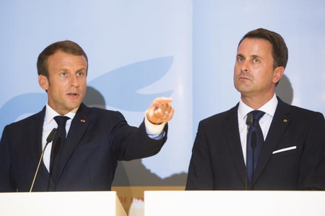 Emmanuel Macron et LREM rejoignent l’ALDE, dont le DP de Xavier Bettel est déjà membre. (Photo: Anthony Dehez / archives)