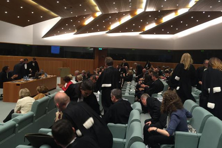 Pour la première fois, la grande salle du tribunal de l'UE accueillait la rentrée du Barreau de Luxembourg. (Photo: DR)