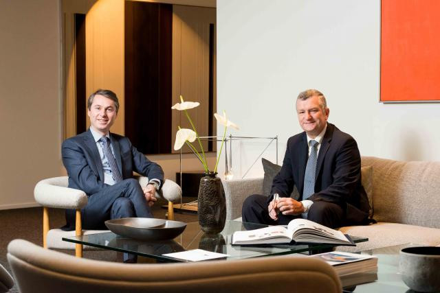 Serge Cammaert et Philippe Havaux, aux commandes de la banque Delen Luxembourg. (Photo: Banque Delen)