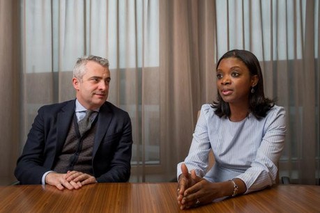 Olivier Coekelbergs et Aïssata Coulibaly. (Photo: Nader Ghavami)