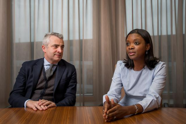 Olivier Coekelbergs et Aïssata Coulibaly. (Photo: Nader Ghavami)
