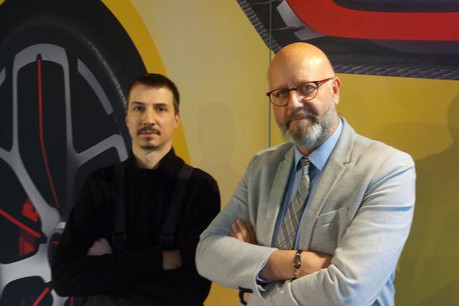 Patrick Briolotti (à droite), avec son binôme technique, Julien Bernard. (Photo: paperJam.lu)