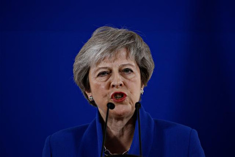 Theresa May a plaidé sa cause durant une heure devant ses collègues européens. (Photo: Shuttersctock)