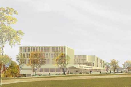 Le site du futur campus représente 5,4 hectares. (Photo: Atelier d’architecture du centre)
