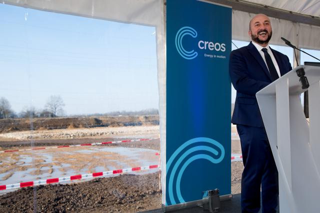 Étienne Schneider, le ministre de l’Économie, lors de la pose de la première pierre du nouveau siège de Creos, en février. (Photo: Nader Ghavami / archives)