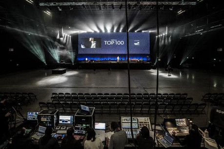 Les répétitions générales se sont terminées en début d’après-midi. La cérémonie du Top 100 débutera à 18h à la Rockhal. (Photo: Jan Hanrion / Maison Moderne)