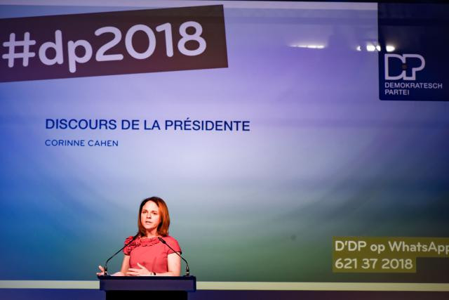 Corinne Cahen, présidente du DP, sera tête de liste au Centre pour les élections législatives d’octobre.  (Photo: Nader Ghavami)