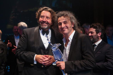 Donato Rotunno (à droite, aux côtés de Guy Daleiden) a reçu une aide à la production pour réaliser son troisième film, «Io sto bene». (Photo: Matic Zorman / archives)