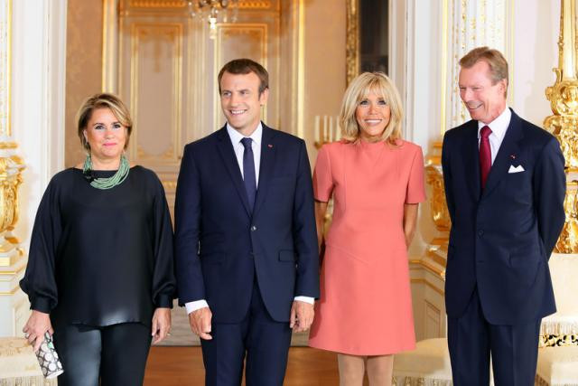 Comme en août 2017, le Grand-Duc Henri et la Grande-Duchesse Maria Teresa rencontreront Brigitte et Emmanuel Macron lors d’une visite d’État, qui se déroulera entre le 19 et le 21 mars. (Photo: SIP / archives)