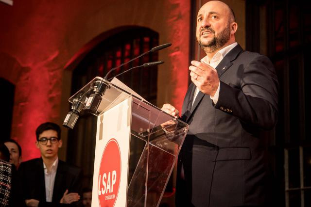 Étienne Schneider (ici lors de la réception de Nouvel An 2018 du parti) mènera les troupes dans le Centre et vise une participation à la nouvelle coalition qui sortira des urnes. (Photo: Nader Ghavami / archives)