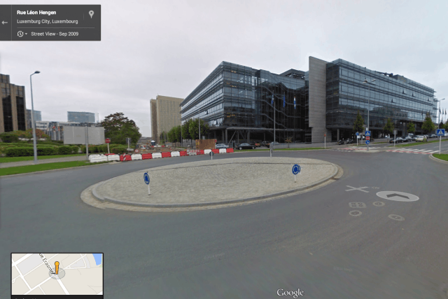 Google Street View propose un voyage à 360° du nord au sud, en passant par le Kirchberg. Ici, la Chambre de commerce. (Photo: Google)