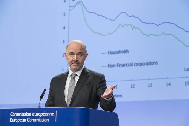 Pierre Moscovici lors de la présentation récente des prévisions économiques d’hiver. (Photo: Commission Européenne)