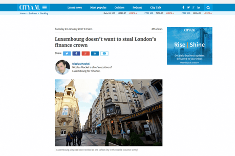 Nicolas Mackel s’exprime sur le Brexit dans les colonnes du site City A.M.. (Photo: capture d'écran / City A.M.)