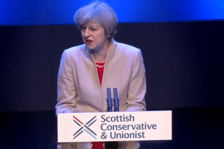 Theresa May devra aussi gérer les relents séparatistes qui resurgissent en Écosse. (Photo: capture d'écran / Twitter)