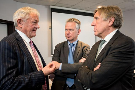 Les ministres Bellot et Bausch se sont vus en novembre 2017 à Arlon. (Photo: Nader Ghavami / archives)