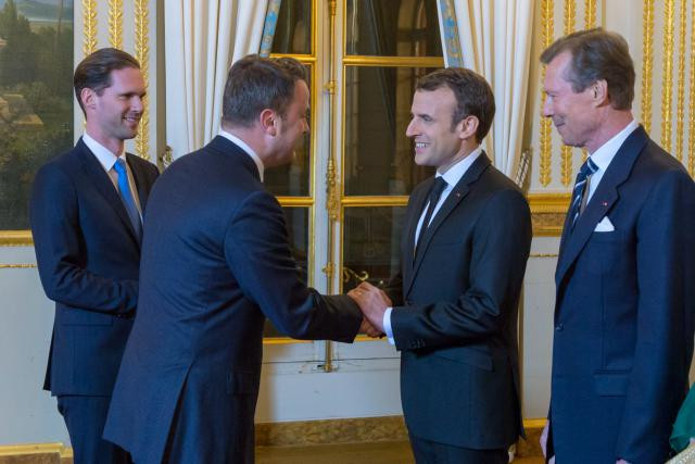 Le courant passe visiblement toujours bien entre Xavier Bettel et Emmanuel Macron. (Photo: SIP)