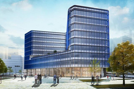 Le bâtiment Naos sera finalisé sur l’ancienne friche de Belval en 2019. (Photo: ARHS)