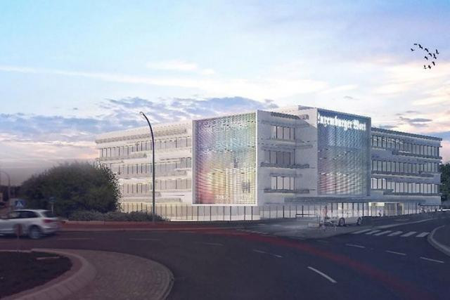 Le futur siège du Luxemburger Wort, à Howald, prendra place sur le site de l’ancienne Reliure Saint-Paul, «sur un terrain qui n’appartient pas à 100% à l’archidiocèse», selon Paul Peckels, directeur du groupe Saint-Paul. (Photo: M3 Architectes)