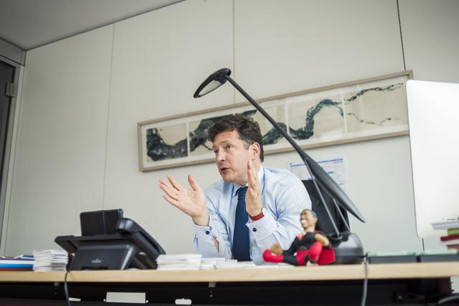 «Depuis deux, trois ans, nous sommes plus discrets au Luxembourg, car c’est désormais à la Lhoft de fédérer l’écosystème local», explique Nicolas Mackel, le CEO de Luxembourg for Finance (LFF). (Photo: Mike Zenari / archives)