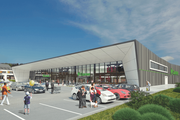 Le futur Shopping Center de la Nordstrooss sera signé par Jonas Architectes associés. (Photo: Jonas Architectes Associés)