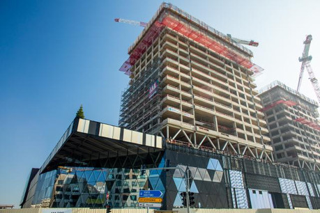 Le centre commercial Cloche d’Or ouvrira en mai 2019. (Photo: Matic Zorman)
