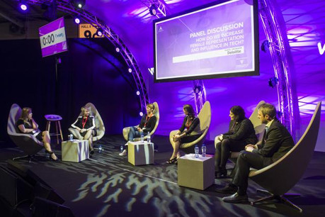 L’entrepreneuriat représente, pour les participantes à la table ronde, une chance pour permettre aux femmes d’accentuer leur influence dans le domaine des nouvelles technologies. (Photo: Anthony Dehez)