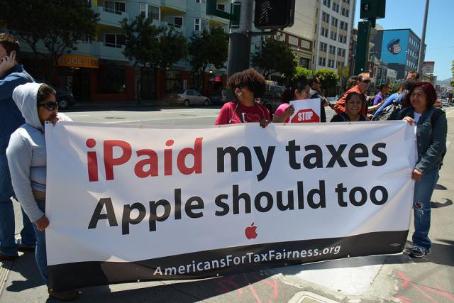 Apple est la cible de campagnes dénonçant son optimisation fiscale agressive. (Photo: Licence cc: Steve Rhodes)