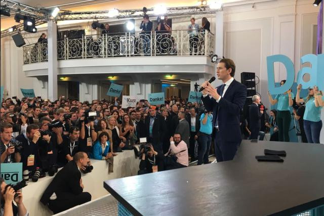Au soir de la victoire, Sebastian Kurz a appelé au changement de culture politique en Autriche. (Photo: Twitter)
