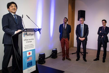 «Nous connaissions le Luxembourg, mais c’est à Londres que nous voulions ouvrir une antenne, car la Financial Conduct Authority (FCA) était très ouverte aux start-up étrangères qui souhaitaient s’installer en Grande-Bretagne», a reconnu le CEO de BitFlyer, Yuzo Kano, vendredi soir à la Lhoft. (Photo: Nader Ghavami)