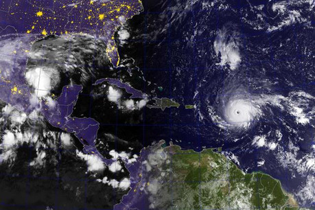 95% de l’île serait détruite, selon le président du conseil territorial local, Daniel Gibbs. (Photo: U.S. Navy)