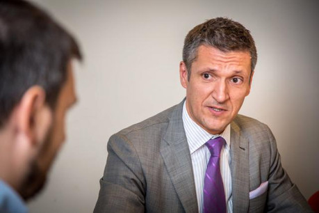 Pour Zoltán Nagy, ambassadeur de Hongrie en Belgique et au Luxembourg, la position hongroise aide l'UE «à garder le contrôle de la situation». (Photo: Benjamin Champenois)